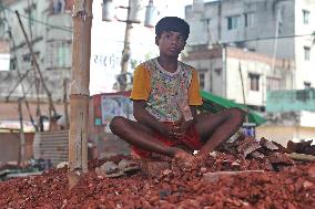 Brick Breaking Yard - Bangladesh