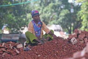 Brick Breaking Yard - Bangladesh