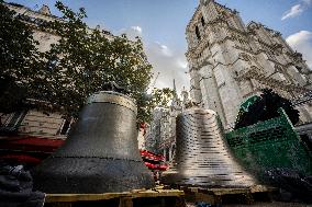 Eight Bells Return To Belfry Of Notre Dame - Paris