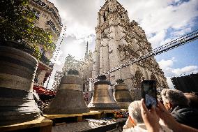 Eight Bells Return To Belfry Of Notre Dame - Paris