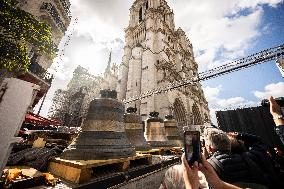 Eight Bells Return To Belfry Of Notre Dame - Paris