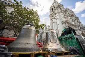 Eight Bells Return To Belfry Of Notre Dame - Paris