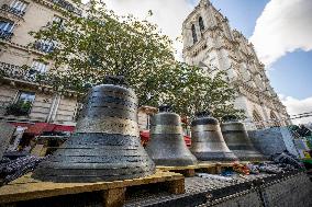 Eight Bells Return To Belfry Of Notre Dame - Paris