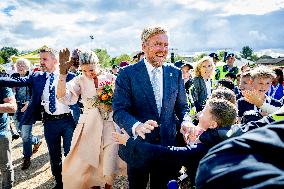 Dutch Royal Couple At 80 Years Of Freedom - Mesch