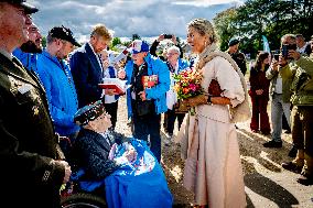 Dutch Royal Couple At 80 Years Of Freedom - Mesch