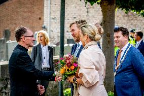 Dutch Royal Couple At 80 Years Of Freedom - Mesch