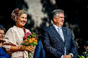 Dutch Royal Couple At 80 Years Of Freedom - Mesch