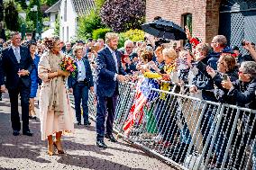 Dutch Royal Couple At 80 Years Of Freedom - Mesch