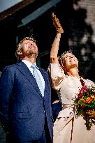 Dutch Royal Couple At 80 Years Of Freedom - Mesch