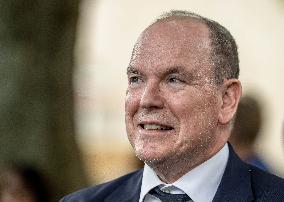 Prince Albert II Appointed Honorary Citizen Of Roumoules - France