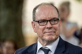 Prince Albert II Appointed Honorary Citizen Of Roumoules - France