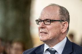 Prince Albert II Appointed Honorary Citizen Of Roumoules - France