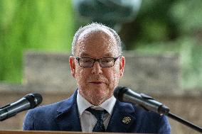 Prince Albert II Appointed Honorary Citizen Of Roumoules - France