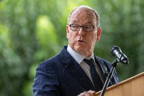 Prince Albert II Appointed Honorary Citizen Of Roumoules - France