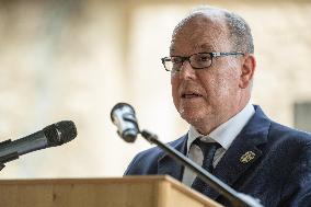 Prince Albert II Appointed Honorary Citizen Of Roumoules - France