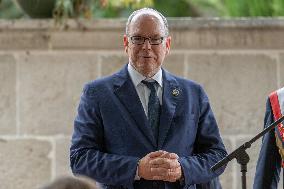 Prince Albert II Appointed Honorary Citizen Of Roumoules - France