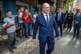 Prince Albert II Appointed Honorary Citizen Of Roumoules - France