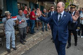 Prince Albert II Appointed Honorary Citizen Of Roumoules - France