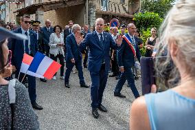 Prince Albert II Appointed Honorary Citizen Of Roumoules - France