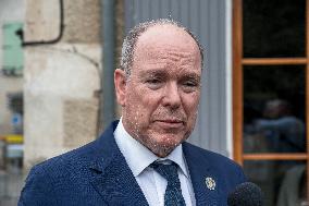 Prince Albert II Appointed Honorary Citizen Of Roumoules - France