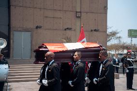 Funeral Of Former President Alberto Fujimori - Lima