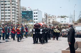 Funeral Of Former President Alberto Fujimori - Lima