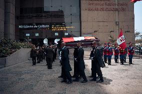 Funeral Of Former President Alberto Fujimori - Lima