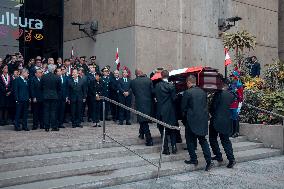 Funeral Of Former President Alberto Fujimori - Lima