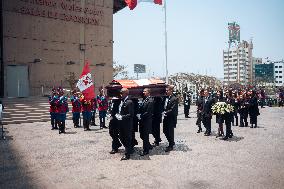 Funeral Of Former President Alberto Fujimori - Lima