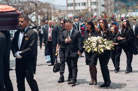 Funeral Of Former President Alberto Fujimori - Lima