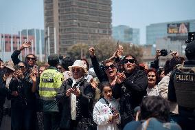 Funeral Of Former President Alberto Fujimori - Lima