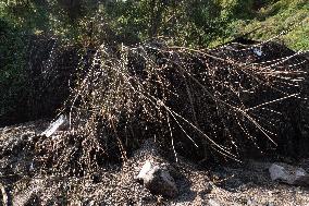 Bad Weather, Mudslide In Gragnano.