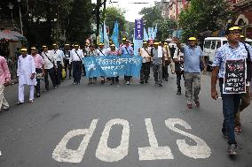 Protest Rally All Bengal Teachers Association In India, Kolkata - 12 Sep 2024