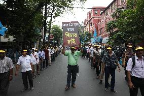 Protest Rally All Bengal Teachers Association In India, Kolkata - 12 Sep 2024