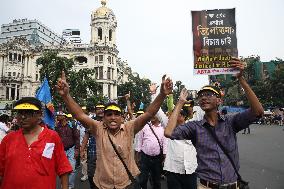 Protest Rally All Bengal Teachers Association In India, Kolkata - 12 Sep 2024