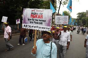 Protest Rally All Bengal Teachers Association In India, Kolkata - 12 Sep 2024