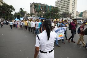 Protest Rally All Bengal Teachers Association In India, Kolkata - 12 Sep 2024