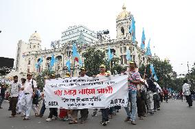 Protest Rally All Bengal Teachers Association In India, Kolkata - 12 Sep 2024