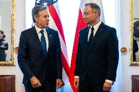 US Secretary of State Antony Blinken in Poland