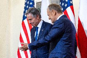 US Secretary of State Antony Blinken in Poland