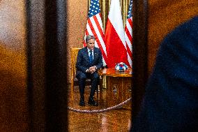 US Secretary of State Antony Blinken in Poland