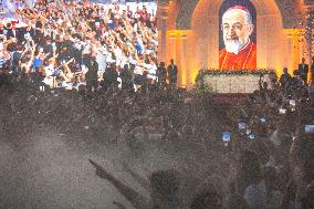 Ceremony To Receive The Body Of Cardinal Aghajanian - Beirut