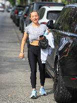 Jennifer Meyer  Leaving Tracy Anderson Method Studio - LA