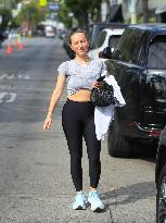 Jennifer Meyer  Leaving Tracy Anderson Method Studio - LA