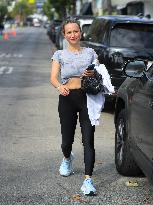 Jennifer Meyer  Leaving Tracy Anderson Method Studio - LA