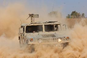 Israeli Forces Near The Border With Gaza Strip