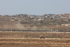 Israeli Forces Near The Border With Gaza Strip