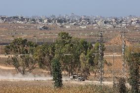 Israeli Forces Near The Border With Gaza Strip