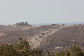 Israeli Forces Near The Border With Gaza Strip