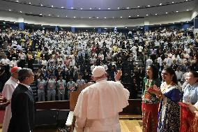 Pope Francis At Interreligious Meeting With Youth - Singapore